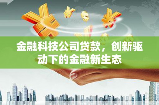 南平金融科技公司贷款，创新驱动下的金融新生态