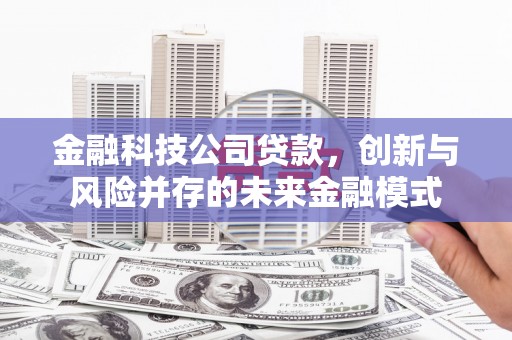 南平金融科技公司贷款，创新与风险并存的未来金融模式