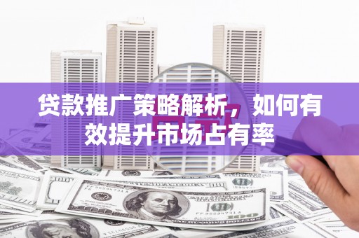 南平贷款推广策略解析，如何有效提升市场占有率