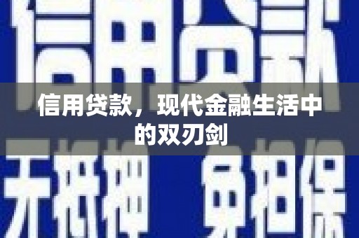南平信用贷款，现代金融生活中的双刃剑