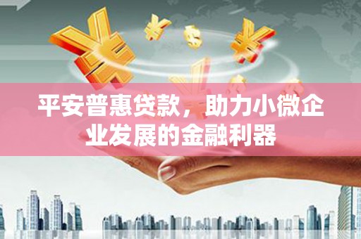 南平平安普惠贷款，助力小微企业发展的金融利器