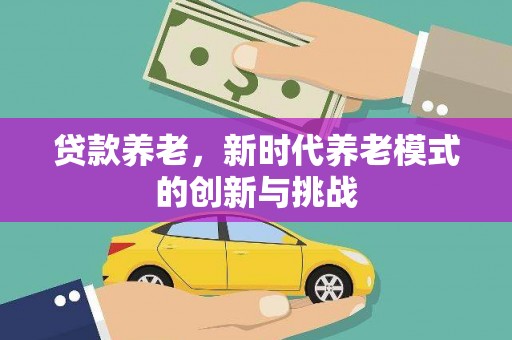 南平贷款养老，新时代养老模式的创新与挑战
