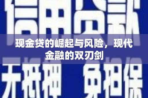 南平现金贷的崛起与风险，现代金融的双刃剑