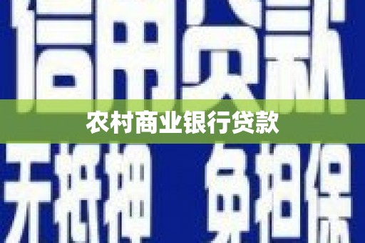 南平农村商业银行贷款