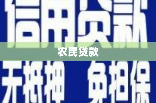 南平农民贷款