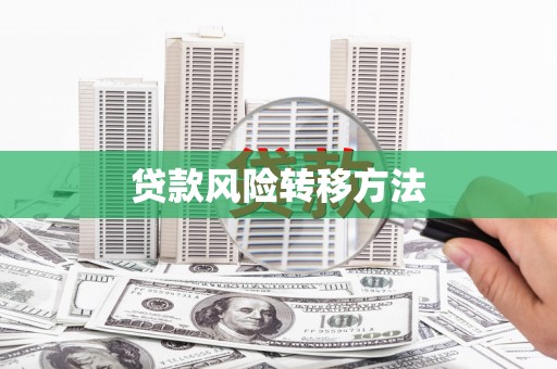 南平贷款风险转移方法 南平贷款风险转移方法