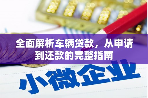 南平全面解析车辆贷款，从申请到还款的完整指南