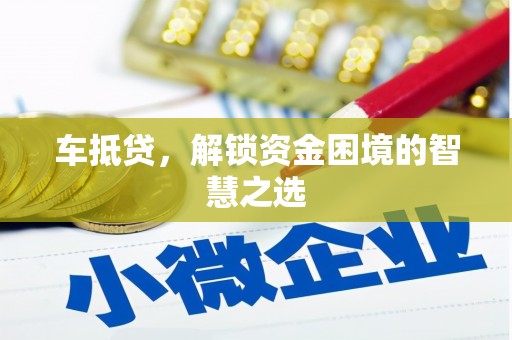 南平车抵贷，解锁资金困境的智慧之选