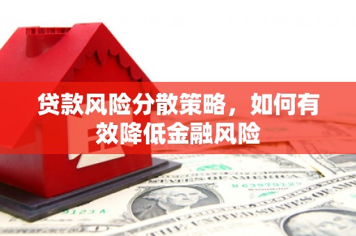 南平贷款风险分散策略，如何有效降低金融风险