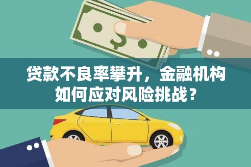 南平贷款不良率攀升，金融机构如何应对风险挑战？