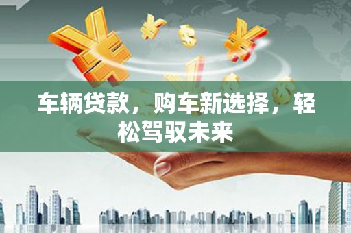 南平车辆贷款，购车新选择，轻松驾驭未来