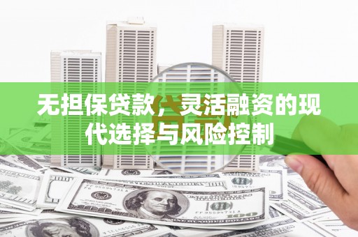 南平无担保贷款，灵活融资的现代选择与风险控制
