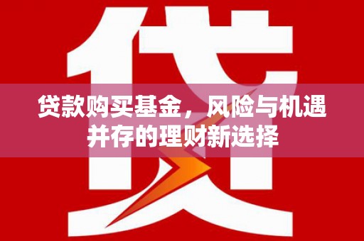 南平贷款购买基金，风险与机遇并存的理财新选择