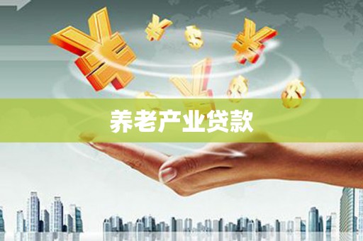 南平养老产业贷款