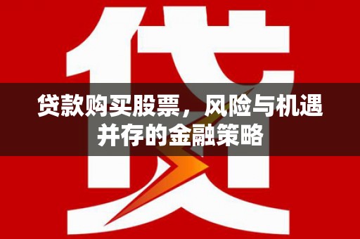 南平贷款购买股票，风险与机遇并存的金融策略