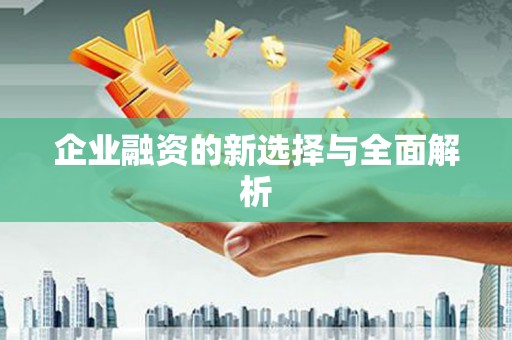 南平企业融资的新选择与全面解析